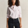 Camisas clássicas de popeline às riscas com corte regular