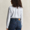 Camisas clássicas de popeline às riscas com corte regular