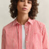 Camisas clássicas de popeline às riscas com corte regular