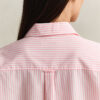 Camisas clássicas oversized em popeline às riscas