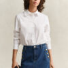 Camisas de Algodão com Folhos