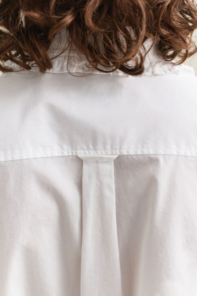 Camisas de Algodão com Folhos