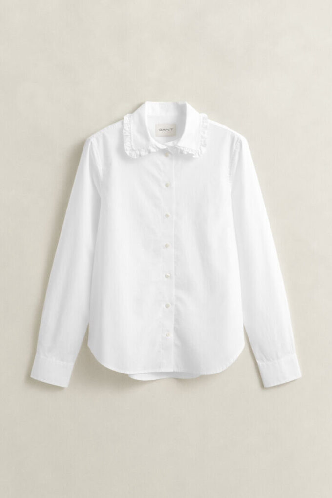 Camisas de Algodão com Folhos