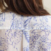 Camisas de algodão e seda com padrão floral