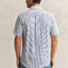 Camisas de calções em seersucker às riscas