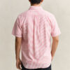 Camisas de calções em seersucker às riscas
