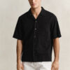 Camisas de corte descontraído com riscas Dobby