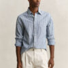 Camisas de corte regular com riscas Dobby