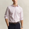Camisas de corte regular com riscas Dobby