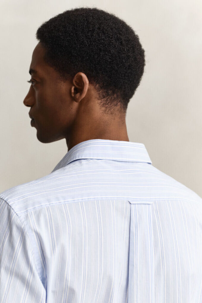 Camisas de corte regular com riscas Dobby