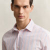 Camisas de corte regular com riscas Dobby