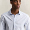 Camisas de corte regular com riscas Dobby