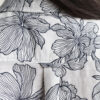 Camisas de linho com padrão floral