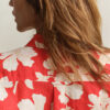 Camisas de linho com padrão floral