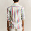 Camisas de linho com riscas múltiplas