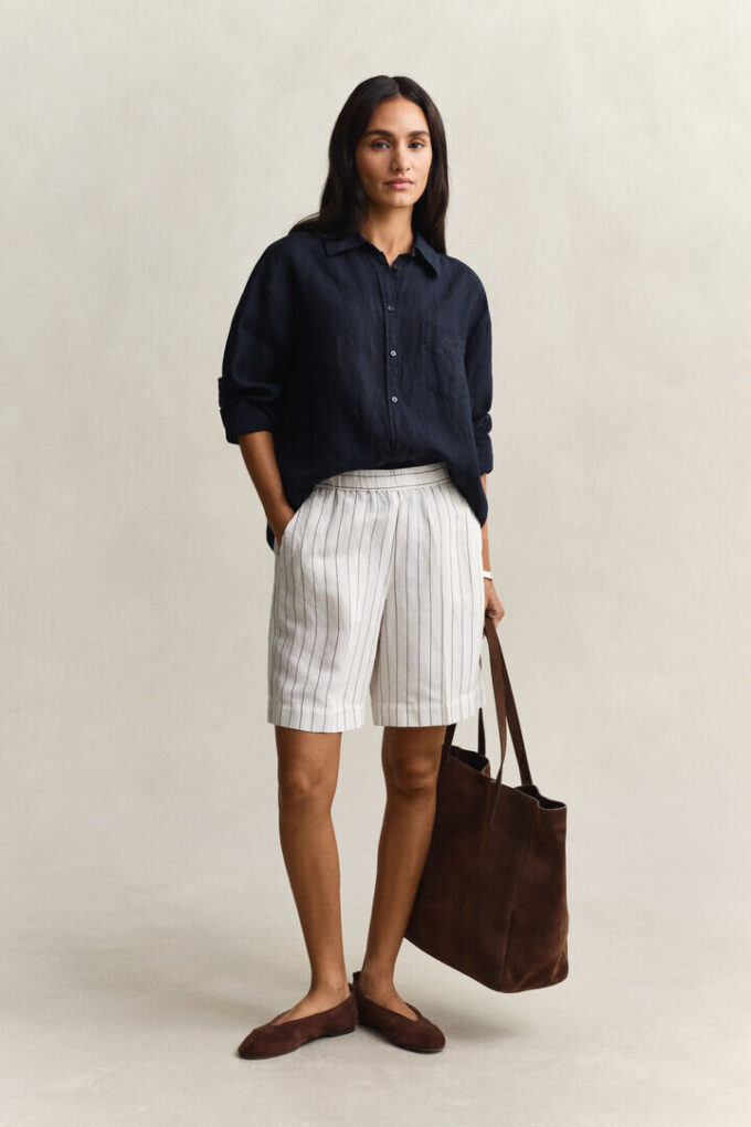 Camisas de linho de corte descontraído