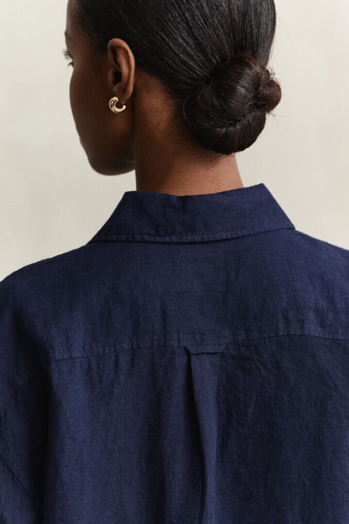 Camisas de linho de corte descontraído