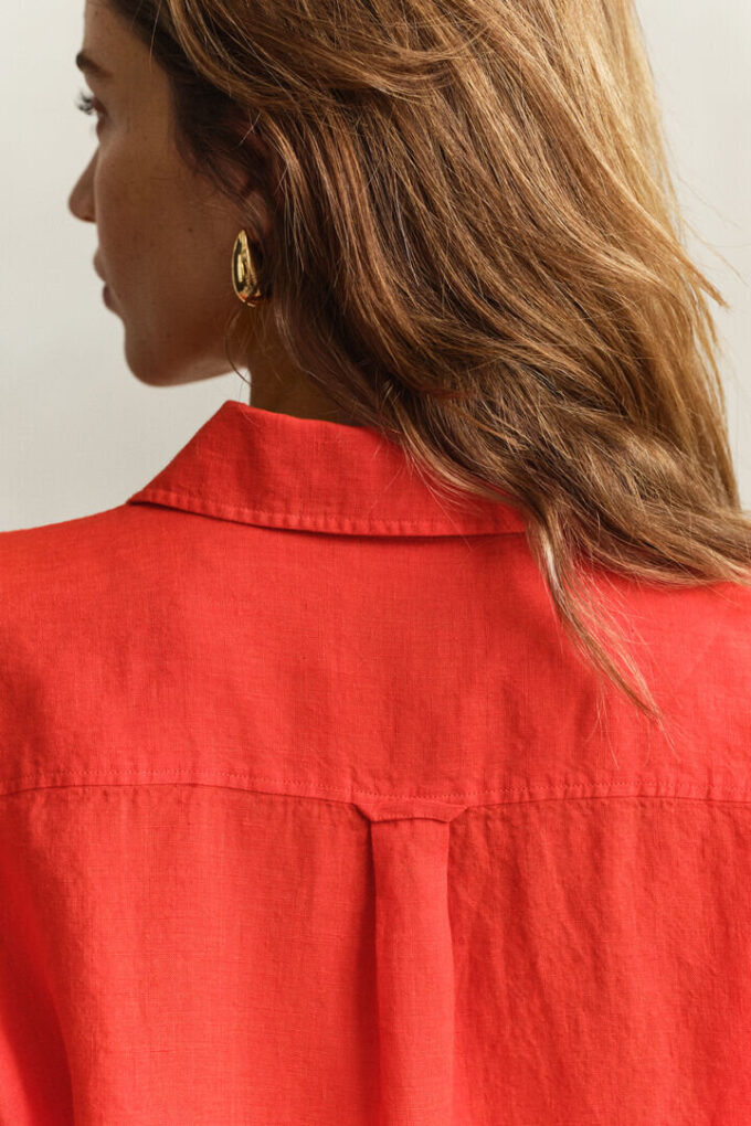 Camisas de linho de corte descontraído