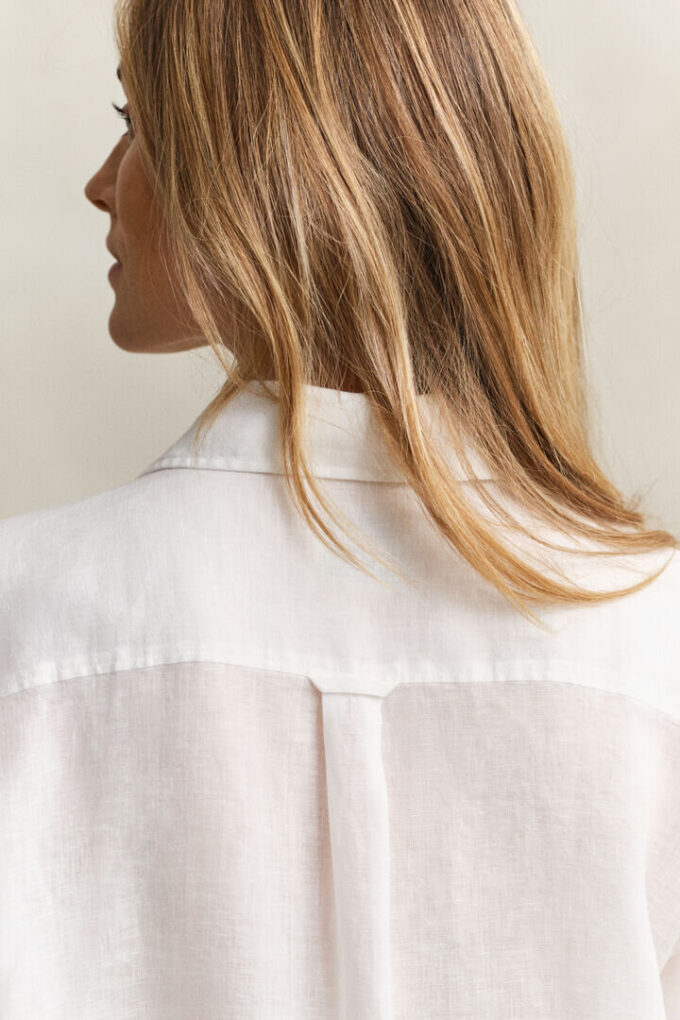 Camisas de linho de corte descontraído