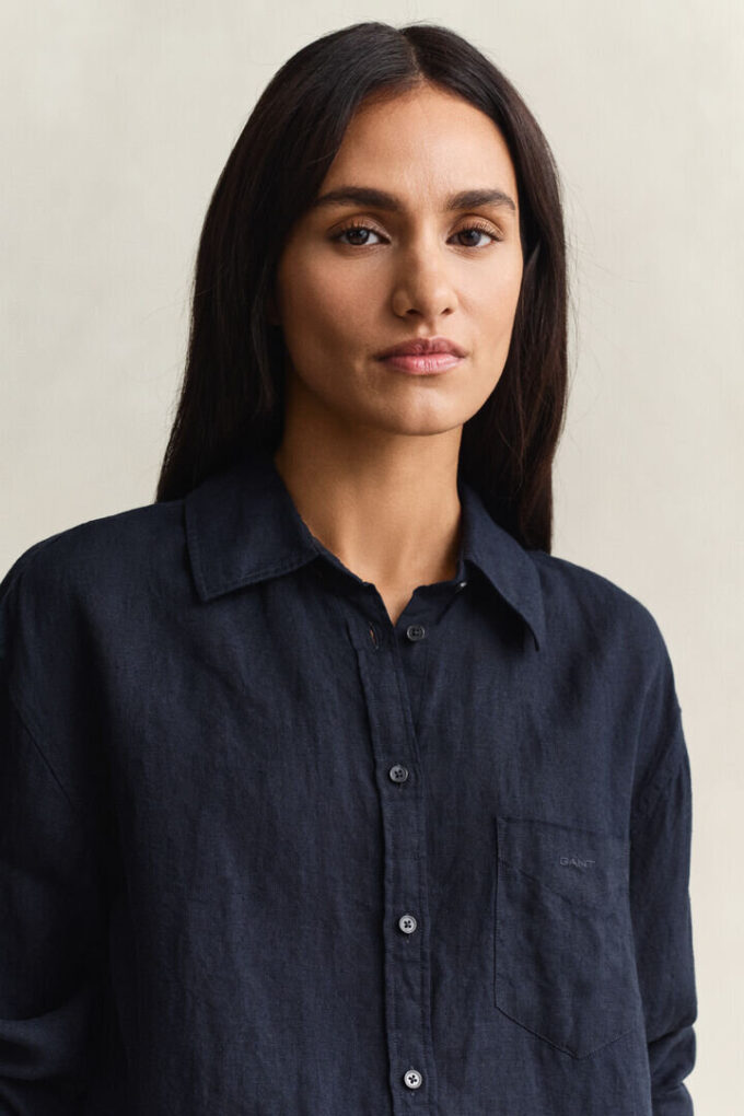 Camisas de linho de corte descontraído