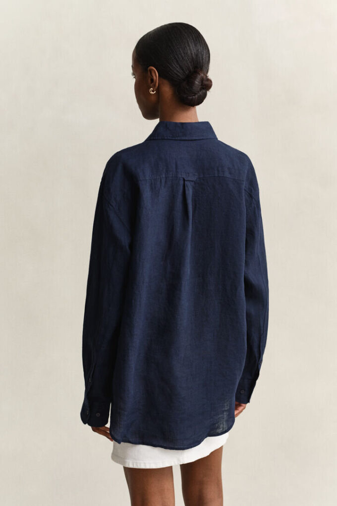 Camisas de linho de corte descontraído
