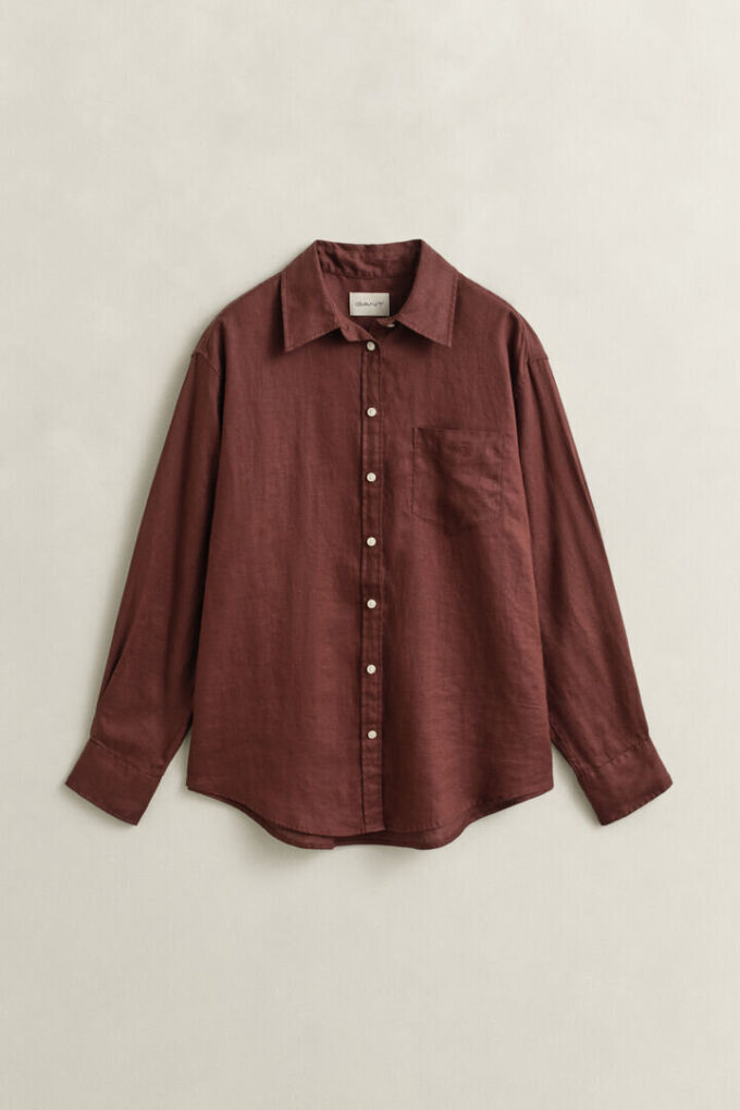 Camisas de linho de corte descontraído