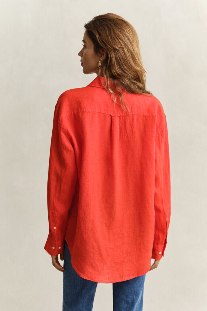 Camisas de linho de corte descontraído