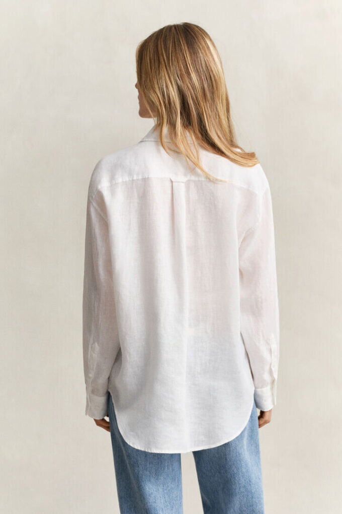 Camisas de linho de corte descontraído