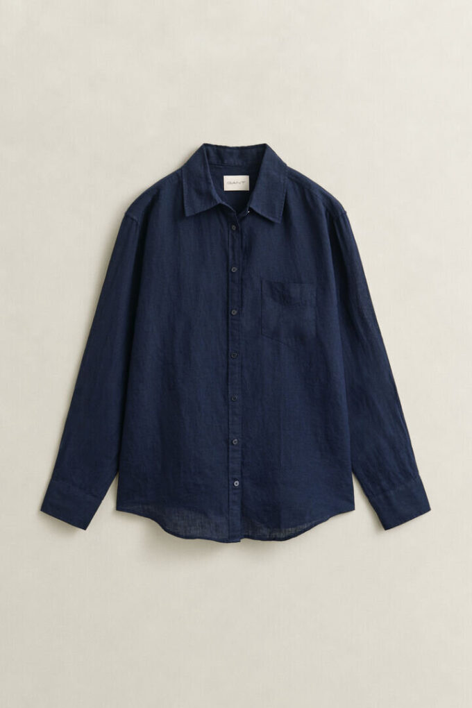 Camisas de linho de corte descontraído