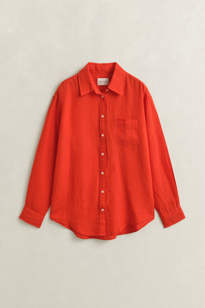 Camisas de linho de corte descontraído