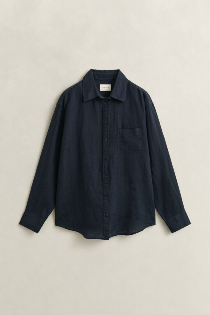 Camisas de linho de corte descontraído
