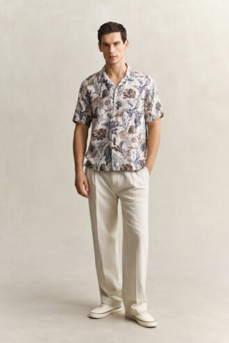 Camisas de linho estampadas
