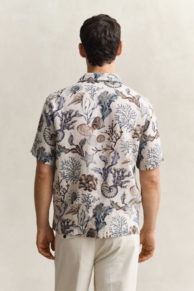 Camisas de linho estampadas