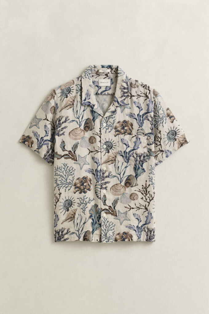 Camisas de linho estampadas