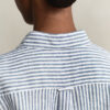 Camisas de linho às riscas com corte regular
