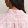 Camisas de linho às riscas com corte regular