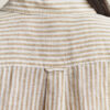 Camisas de linho às riscas com corte regular