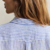 Camisas de linho às riscas com corte regular