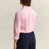 Camisas de linho às riscas com corte regular