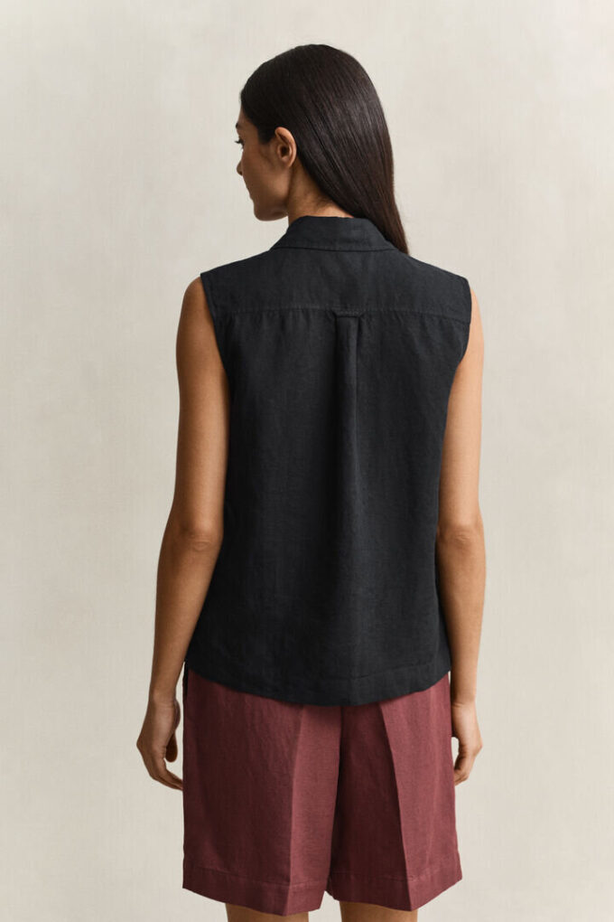 Camisas de linho sem mangas