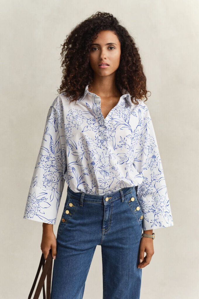 Camisas de Popeline Floral