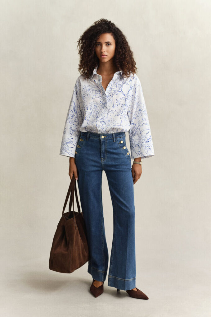 Camisas de Popeline Floral