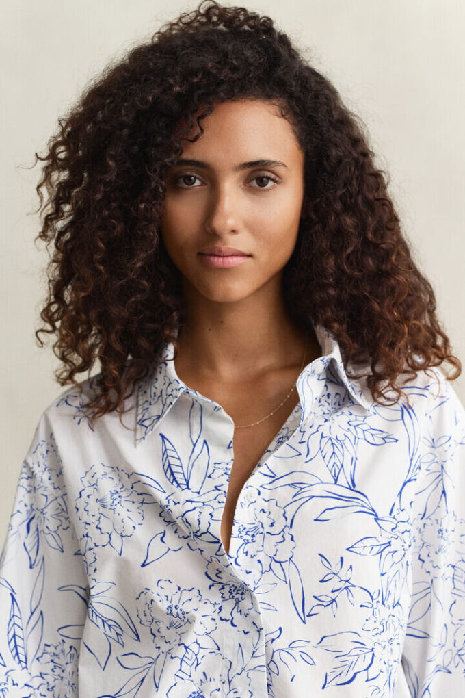 Camisas de Popeline Floral
