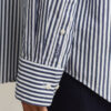 Camisas de popeline às riscas