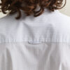 Camisas de popeline às riscas com corte justo
