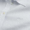 Camisas de popeline às riscas com corte justo