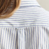 Camisas de popeline às riscas de corte regular
