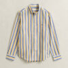 Camisas de popeline às riscas de corte regular