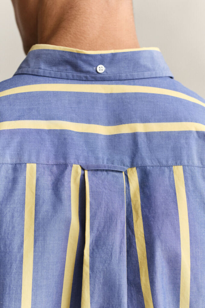 Camisas de popeline tradicional às riscas