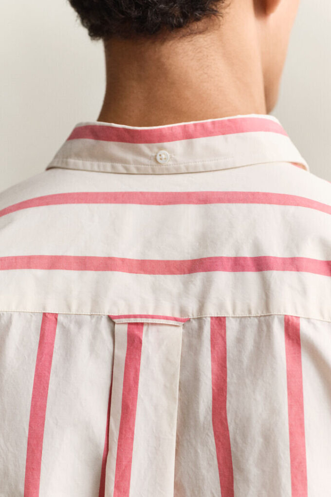 Camisas de popeline tradicional às riscas